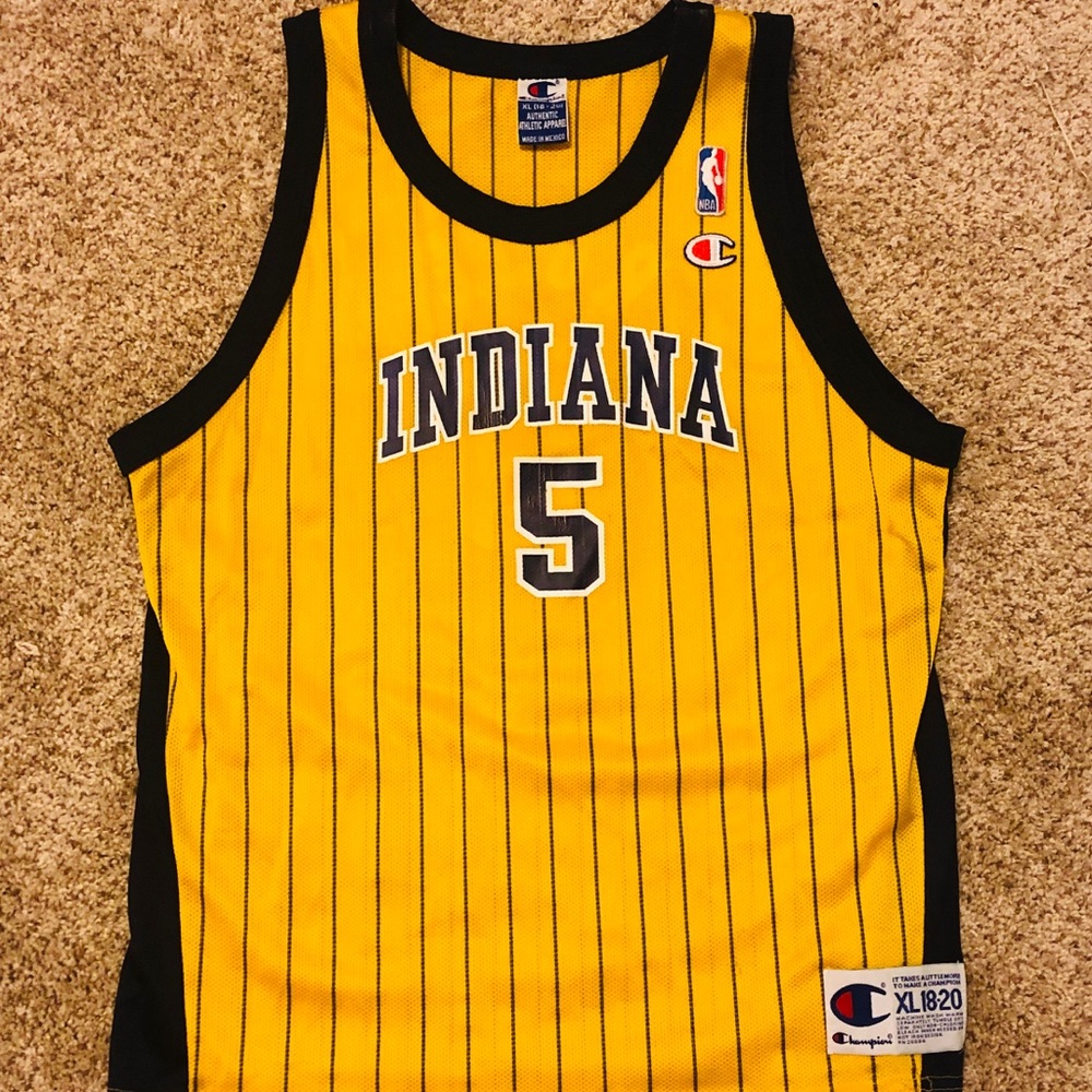 Vintage Jalen Rose Pacers Champion NBA Jersey